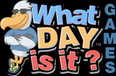 Logo: 'What Day is it?' Games
